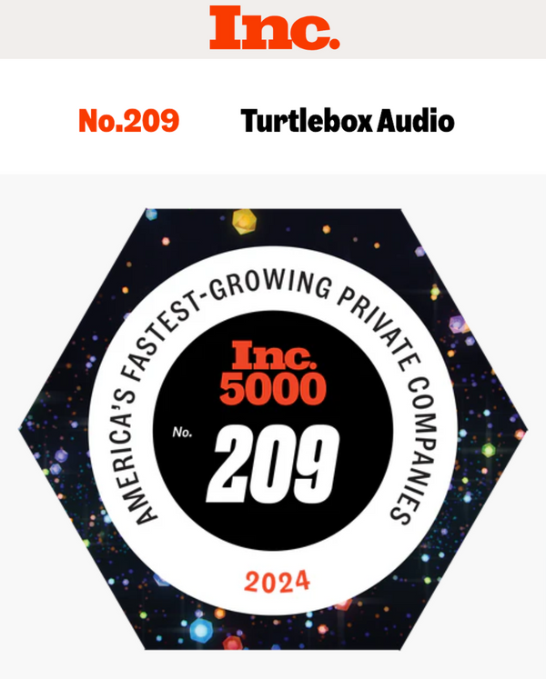 Turtlebox featured in INC: America's Fastest Growing Private Companies