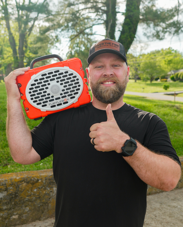 Ambassador Derek Wolf with his Oranger Turtlebox