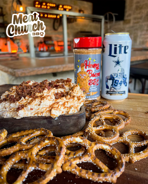 lifestyle photo of Meat Church Beer Cheese Dip
