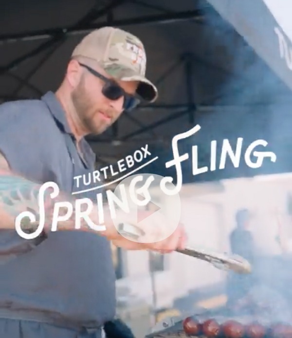 Grilling at Turtlebox Spring Fling event