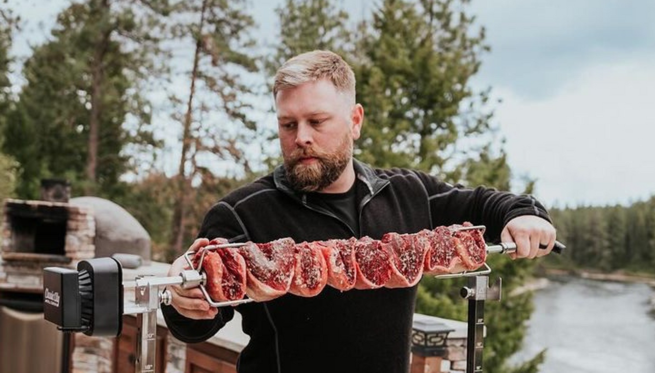 Derek Wolf cooking
