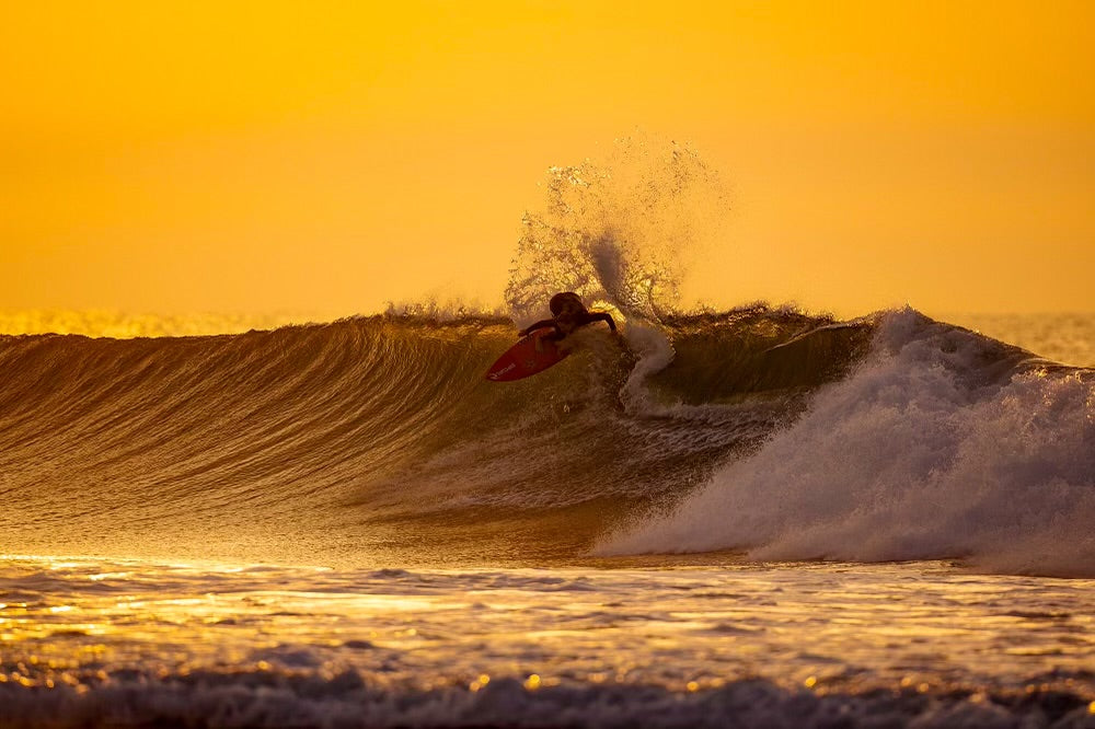Turtlebox ambassador Alyssa Spencer at sunset