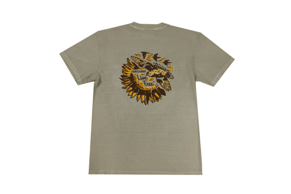 Studio shot of the Turtlebox Dove Opener T-Shirt back