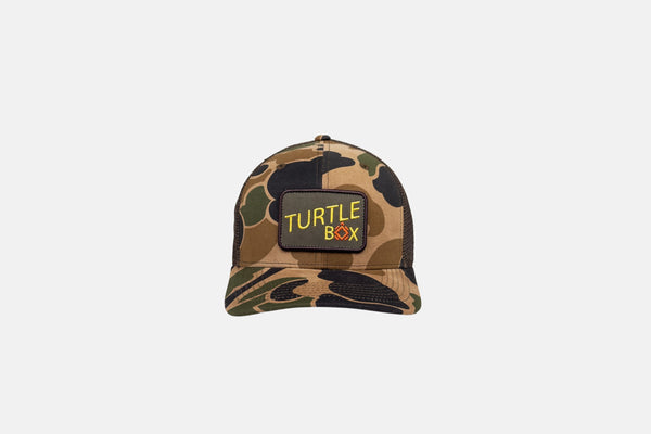 Studio front shot of the Everyday Camo Trucker Hat