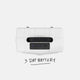 White Original speaker top view with a label saying 3-day battery #speaker-color_white
