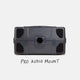 Turtlebox Grande speaker in gray bottom view showing the back feet and highlighting the Pro Audio Mount #speaker-color_gray