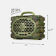 Mossy Oak Full Foliage speaker front with measures information, 10lbs, 12 by 8.75 inches #speaker-color_full-foliage