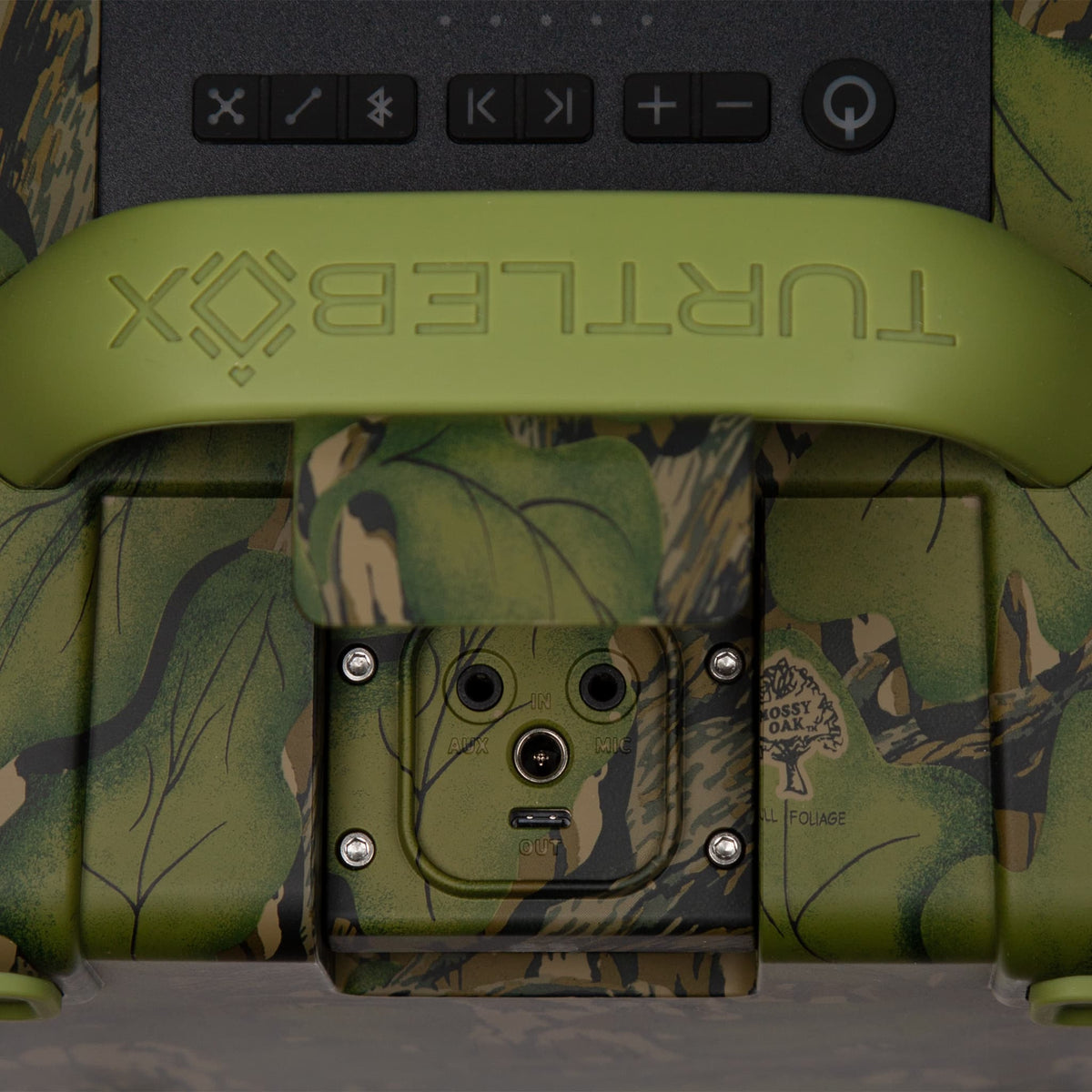 Mossy Oak Full Foliage Original speaker port view #speaker-color_full-foliage