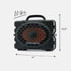 Green speaker front with measures information, 10lbs, 12 by 8.75 inches #speaker-color_green