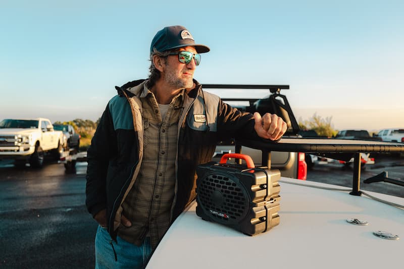 JT Van Zandt with his Turtlebox