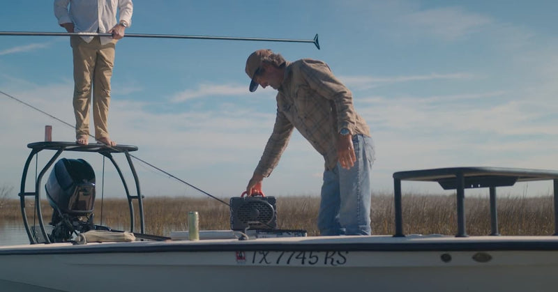 JT Van Zandt dancing to music on his Turtlebox