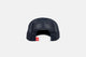 Studio back shot of the Live Free Patch Blue Hat