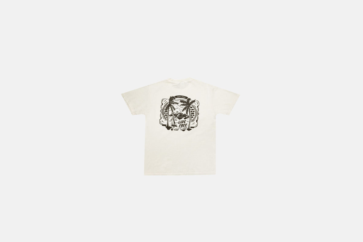 Studio back shot of the Free Livin' Tarpon Tee