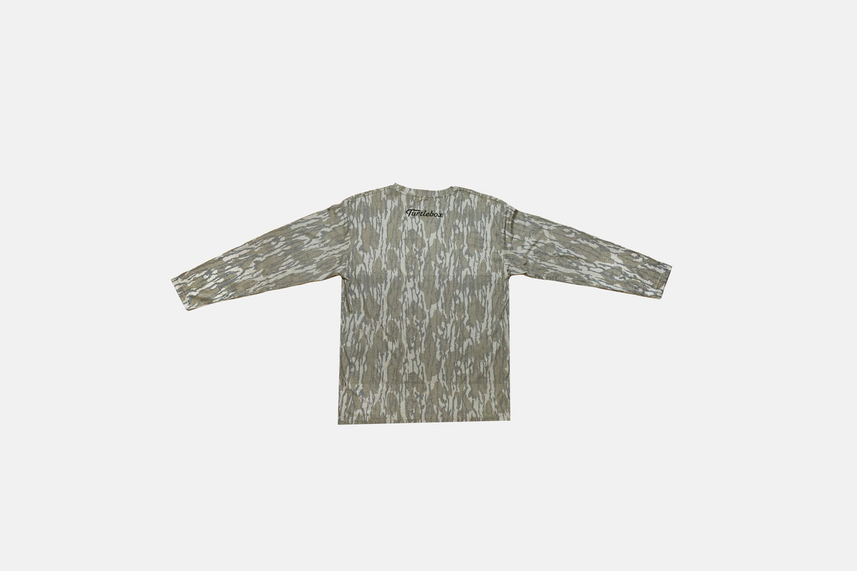 Studio back shot of the Mossy Oak Bottomland T-shirt, long sleeve #style_long-sleeve