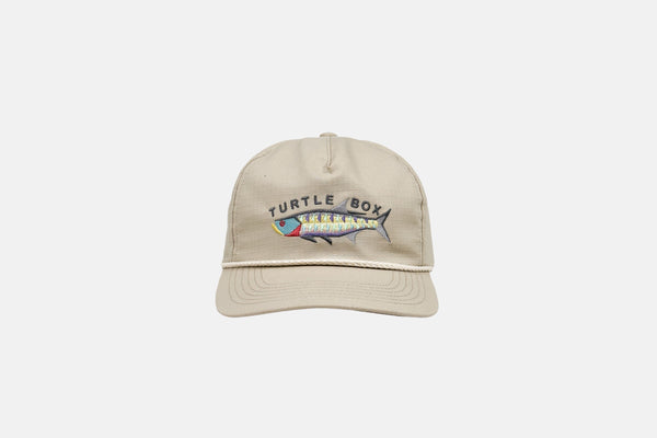 Studio front shot of the Rip-Stop Rainbow Tarpon Hat