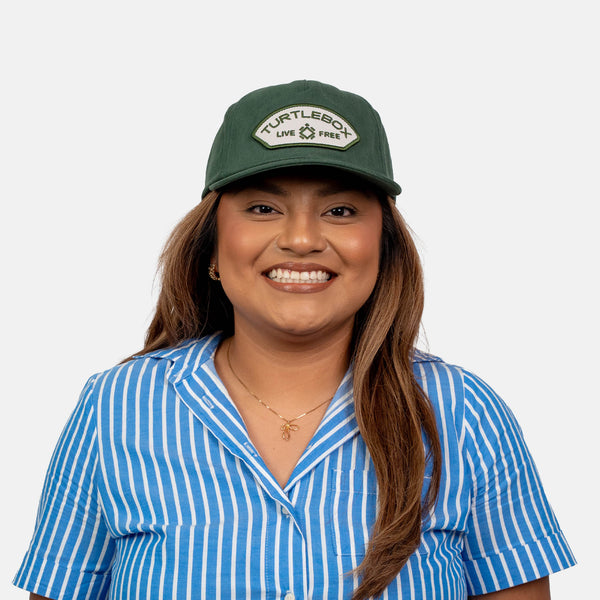 lifestyle green turtlebox hat