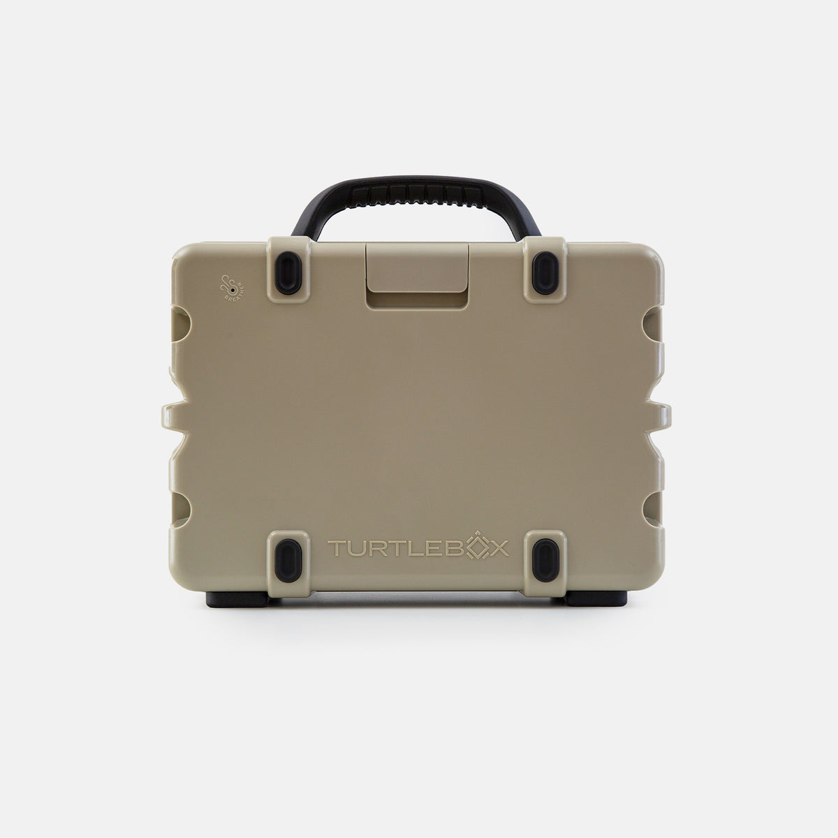 Studio shot of a Original speaker in Tan showing the back. #speaker-color_tan
