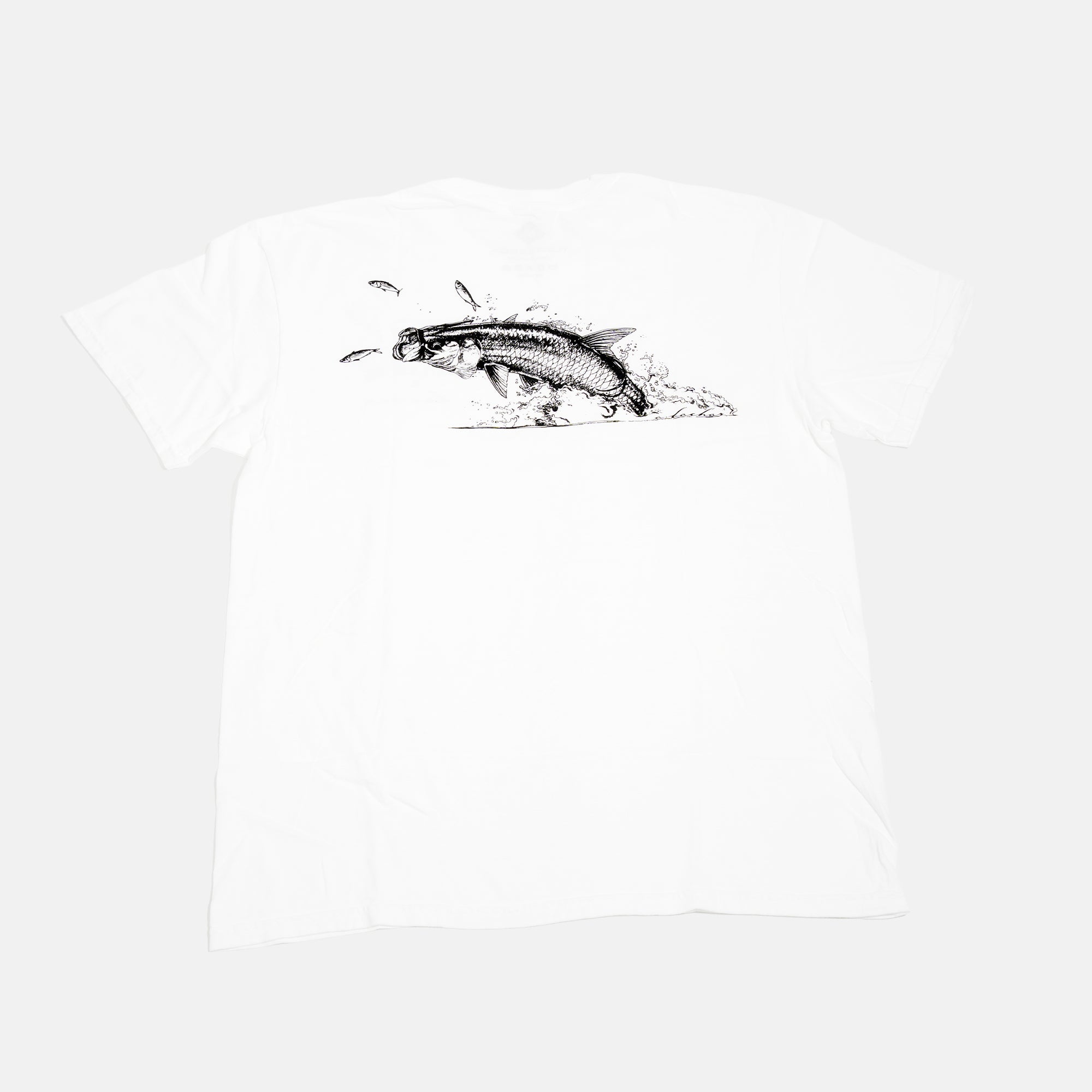 完売！FISH TALE TEE ホワイト Fishing Shirts and T-Shirts | Fish Tales Outfitters & Guide Service
