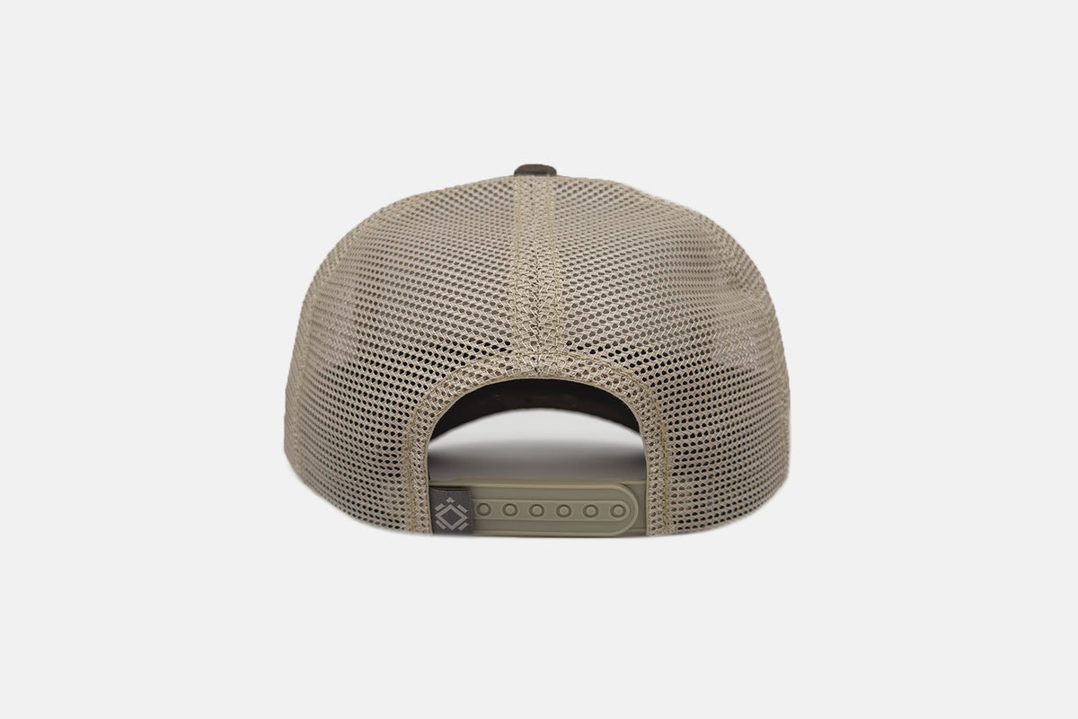 Studio back shot of the Old School Hunter Hat