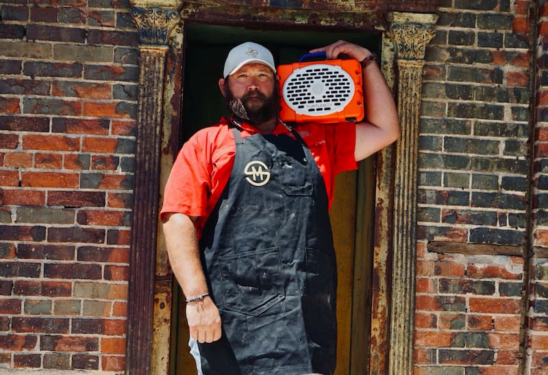 Phillip Moellering with his Turtlebox