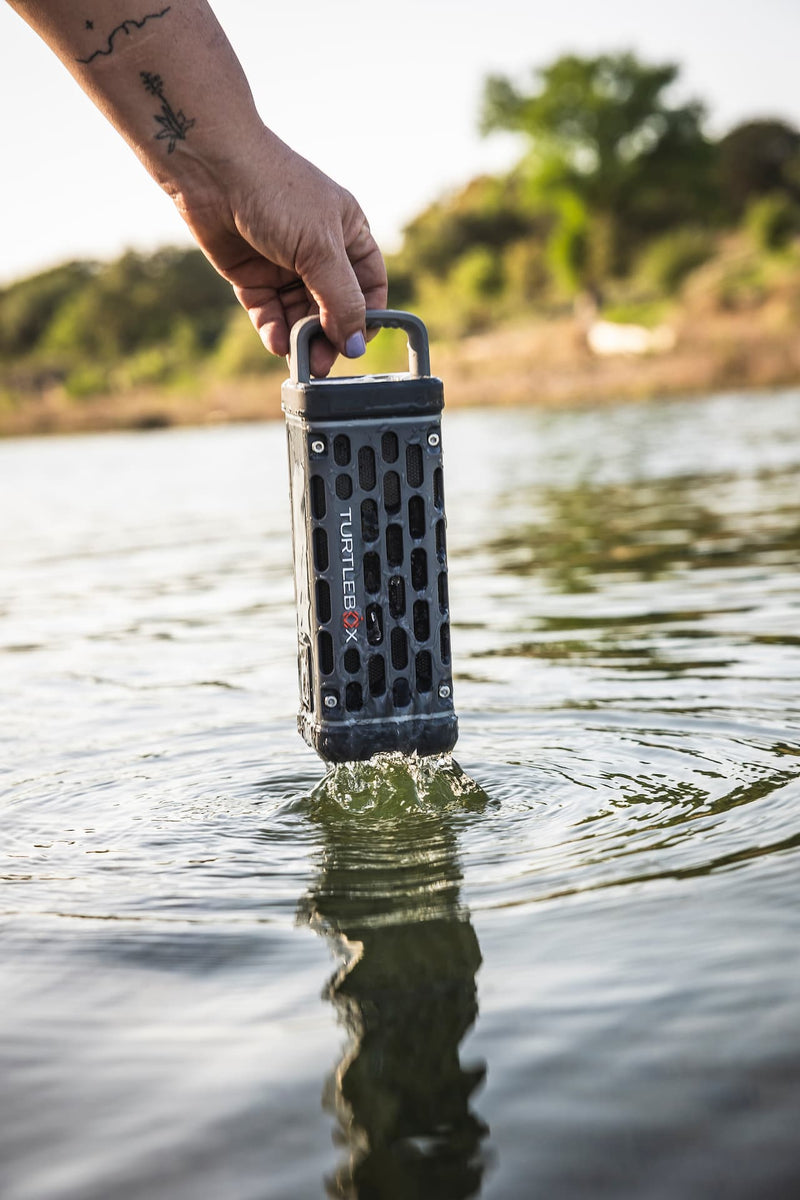 Removing gray Ranger speaker from water