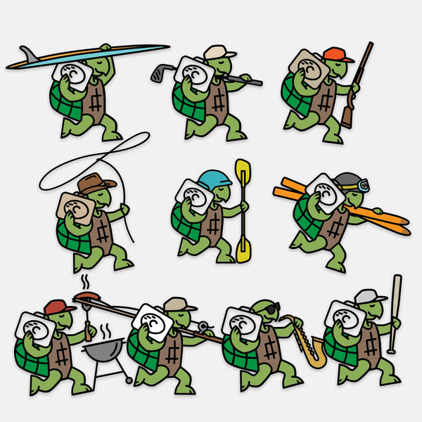 Studio image Jammin Turtles Turtlebox sticker pack