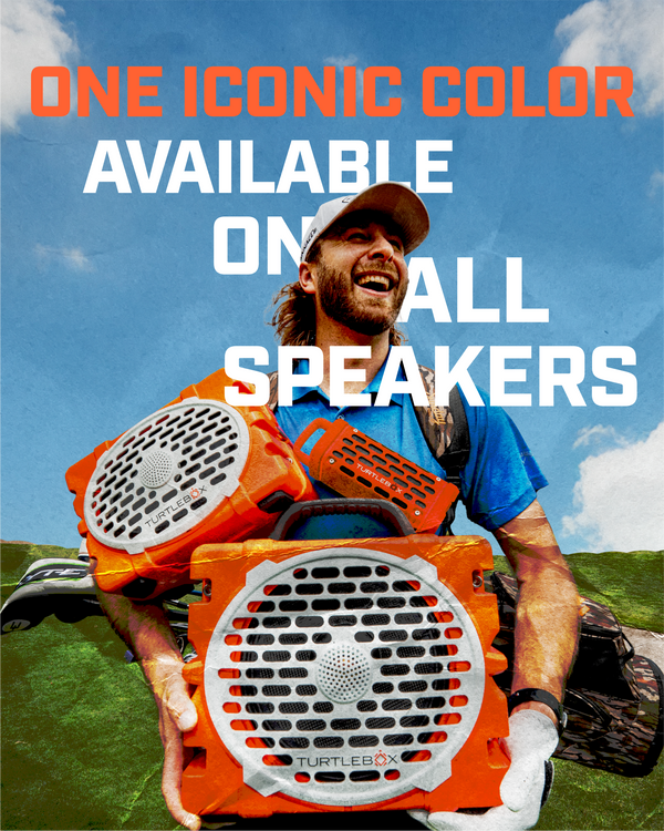 Orange Turtlebox speaker 