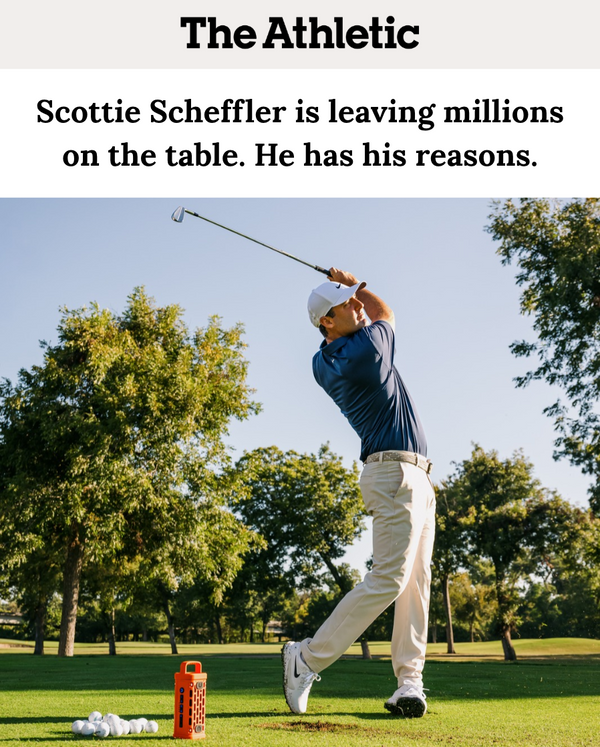 The Athletic: Scottie Scheffler is leaving millions on the table. He has his reasons.