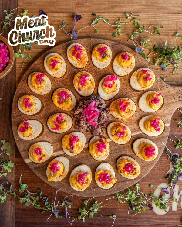 lifestyle image of Meat Church Deviled Eggs