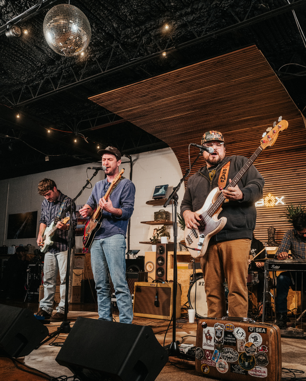The Droptines performing at Turtlebox HQ 