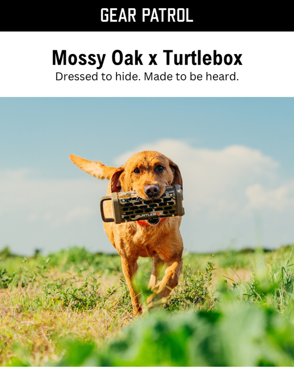 Gear Patrol: Turtlebox x Mossy Oak Limited-Edition Speaker Collection