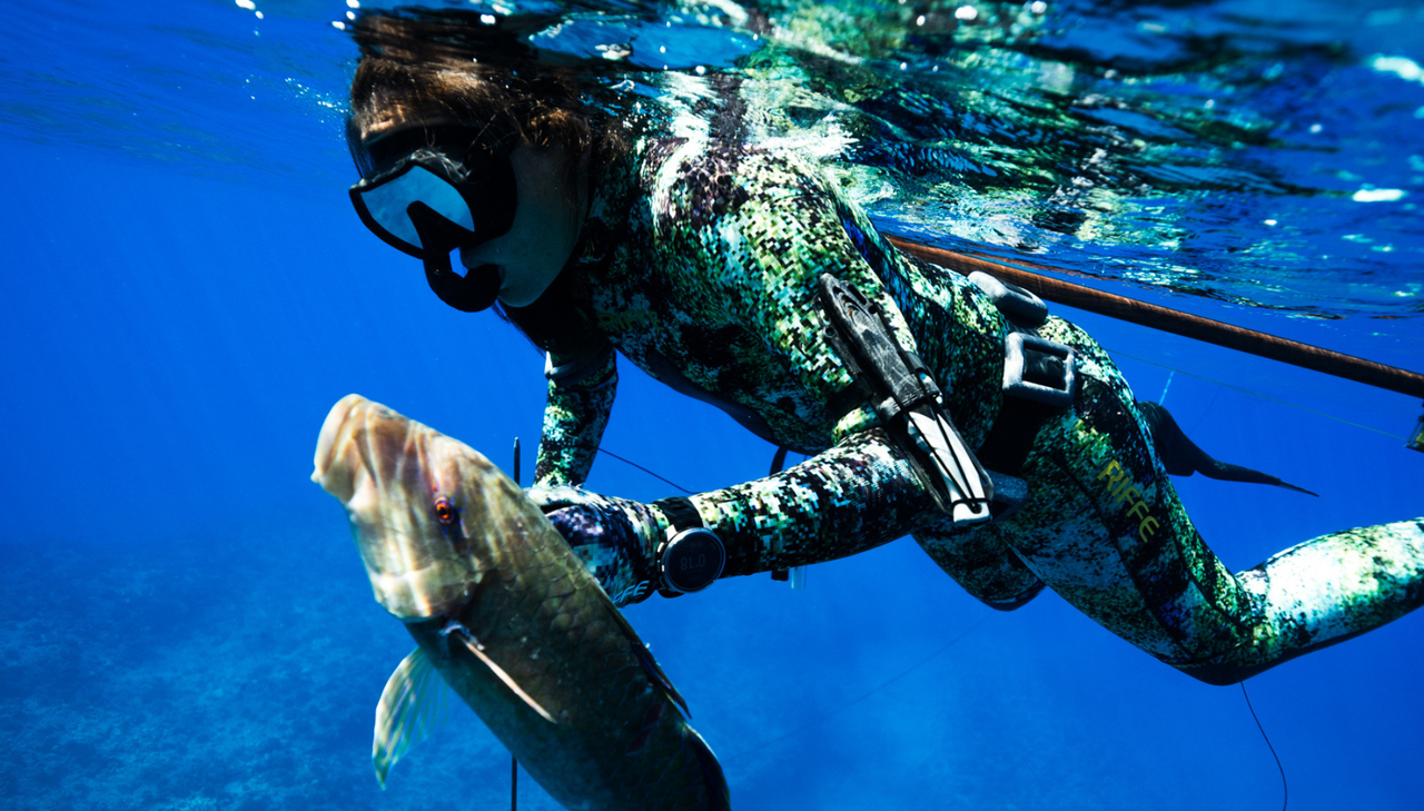 Turtlebox ambassador Kimi Werner Spearfishing lifestyle photo