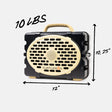 Black & Gold Original Gen 3 quarter view #speaker-color_black-gold-gameday-series