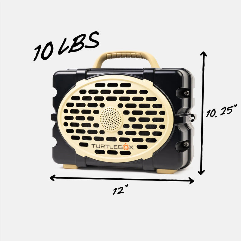 Black & Gold Original Gen 3 quarter view #speaker-color_black-gold-gameday-series