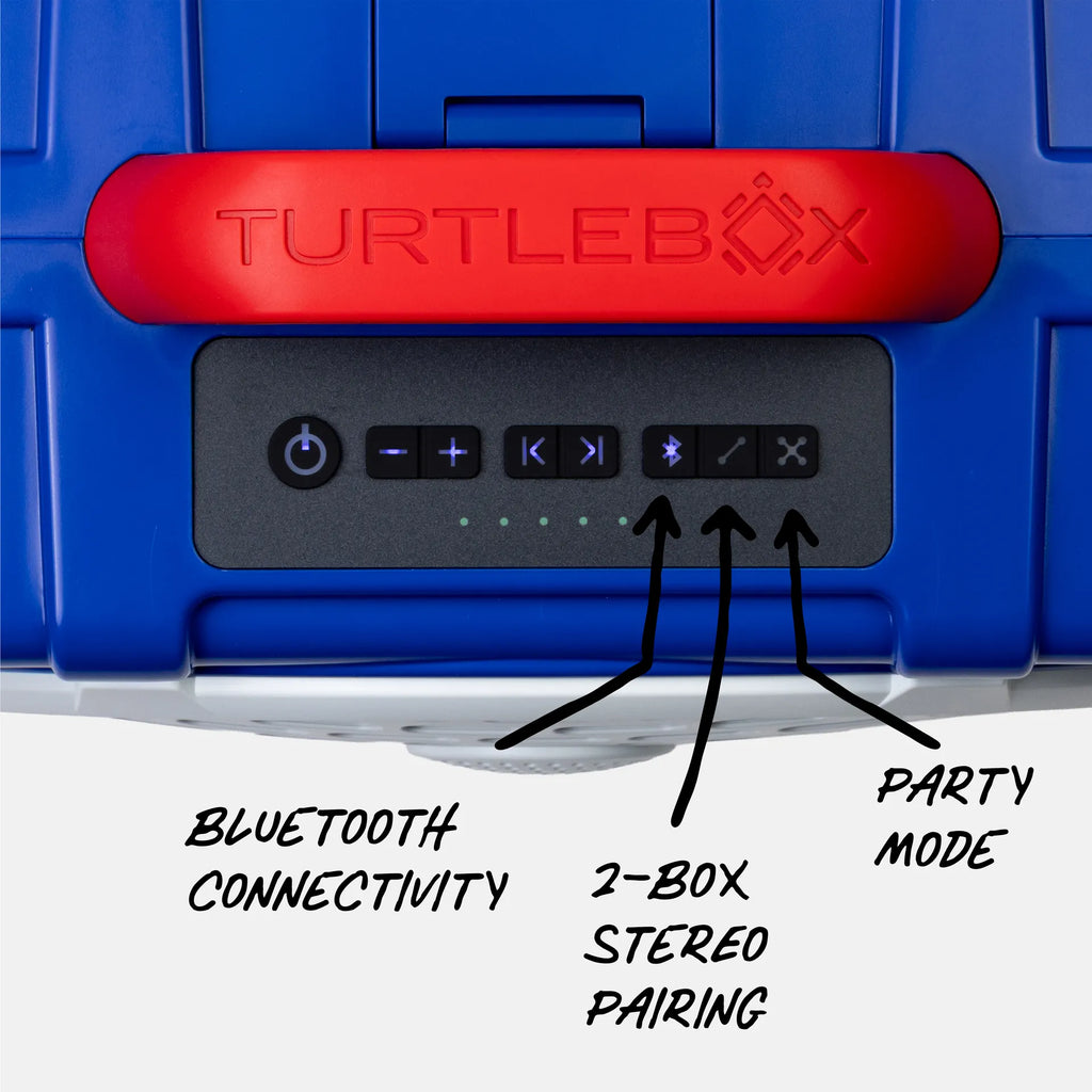 Blue & Crimson Original Gen 3 top macro view #speaker-color_blue-crimson-gameday-series