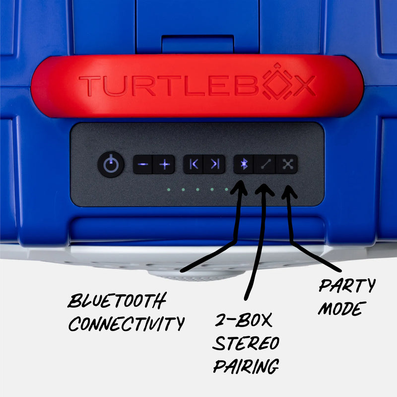 Blue & Crimson Original Gen 3 top macro view #speaker-color_blue-crimson-gameday-series