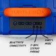 Blue & Orange Original Gen 3 top macro view #speaker-color_blue-orange-gameday-series