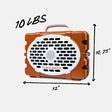 Burnt Orange & White Original Gen 3 quarter view #speaker-color_burnt-orange-white-gameday-series