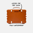 Burnt Orange & White Original Gen 3 back view #speaker-color_burnt-orange-white-gameday-series