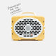 Yellow portable speaker with 'TurtleBox' branding on a white background #base-color_fighting-lady-yellow