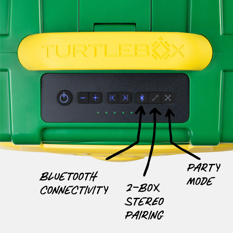 Green & Yellow Original Gen 3 top macro view #speaker-color_green-yellow-gameday-series