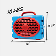 Powder Blue & Red Original Gen 3 quarter view #speaker-color_powder-blue-red-gameday-series