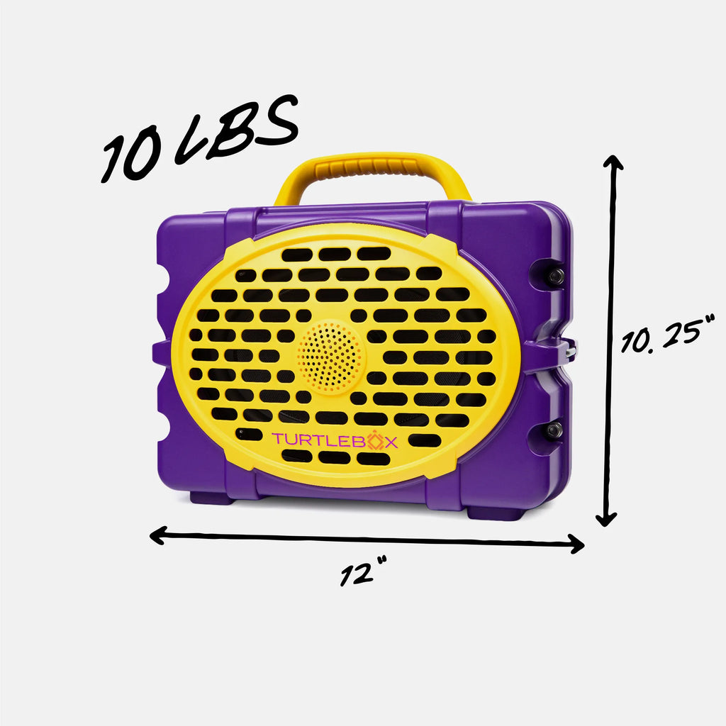 Purple & Gold Original Gen 3 quarter view #speaker-color_purple-gold-gameday-series