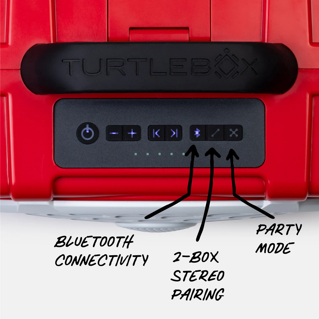 Red & White Original Gen 3 top macro view #speaker-color_red-white-gameday-series
