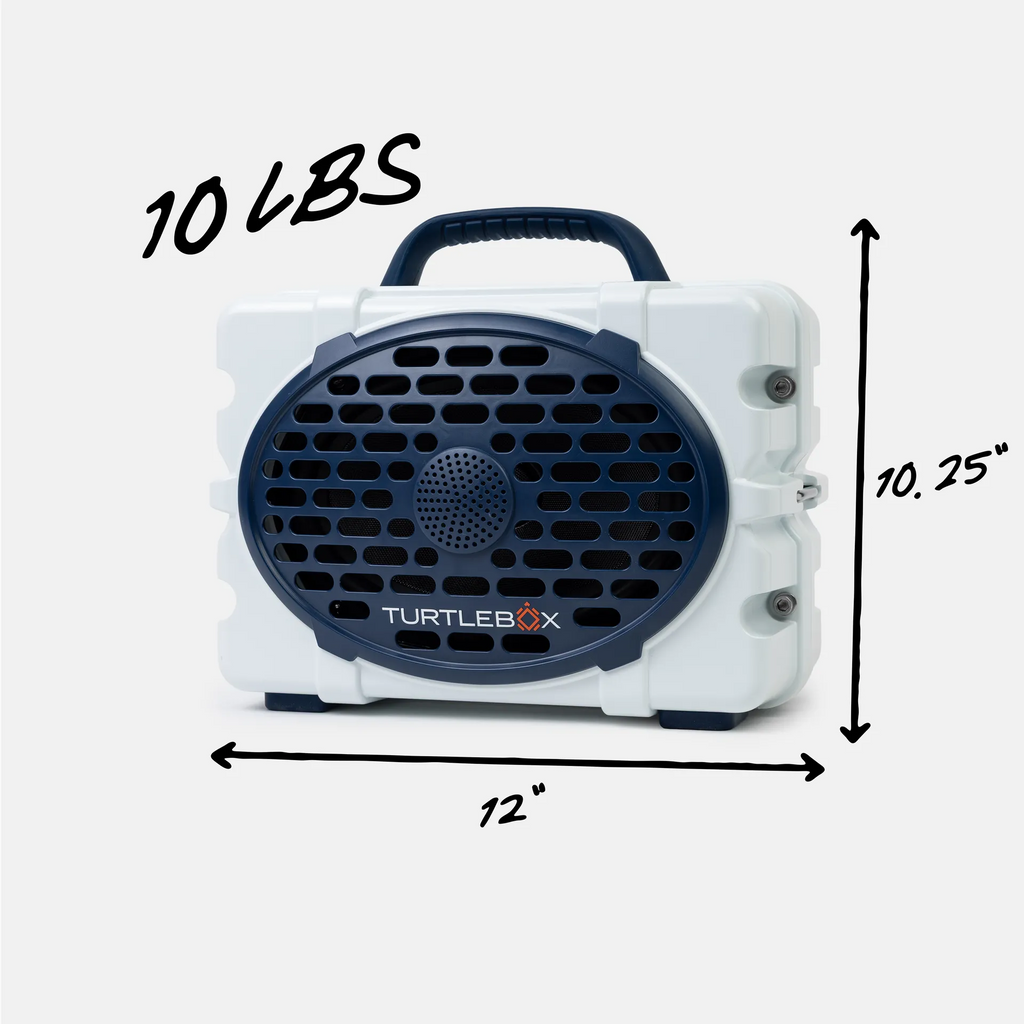 White & Navy Original Gen 3 quarter view #speaker-color_white-navy-gameday-series