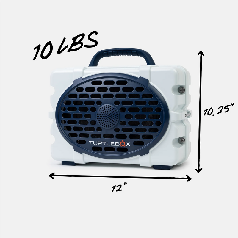 White & Navy Original Gen 3 quarter view #speaker-color_white-navy-gameday-series