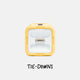 Yellow tie-down with a white interior on a light gray background, labeled 'TIE-DOWNS'. #base-color_fighting-lady-yellow