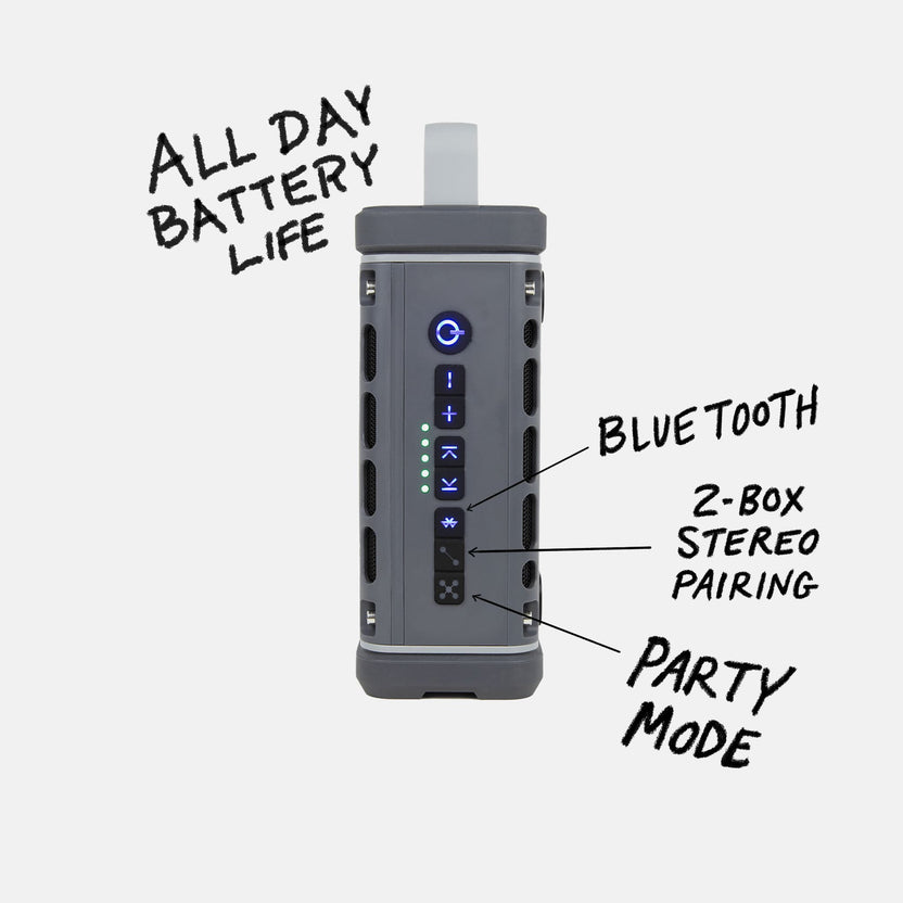 The Turtlebox Ranger: LOUD! Outdoor Waterproof Bluetooth Speaker ...