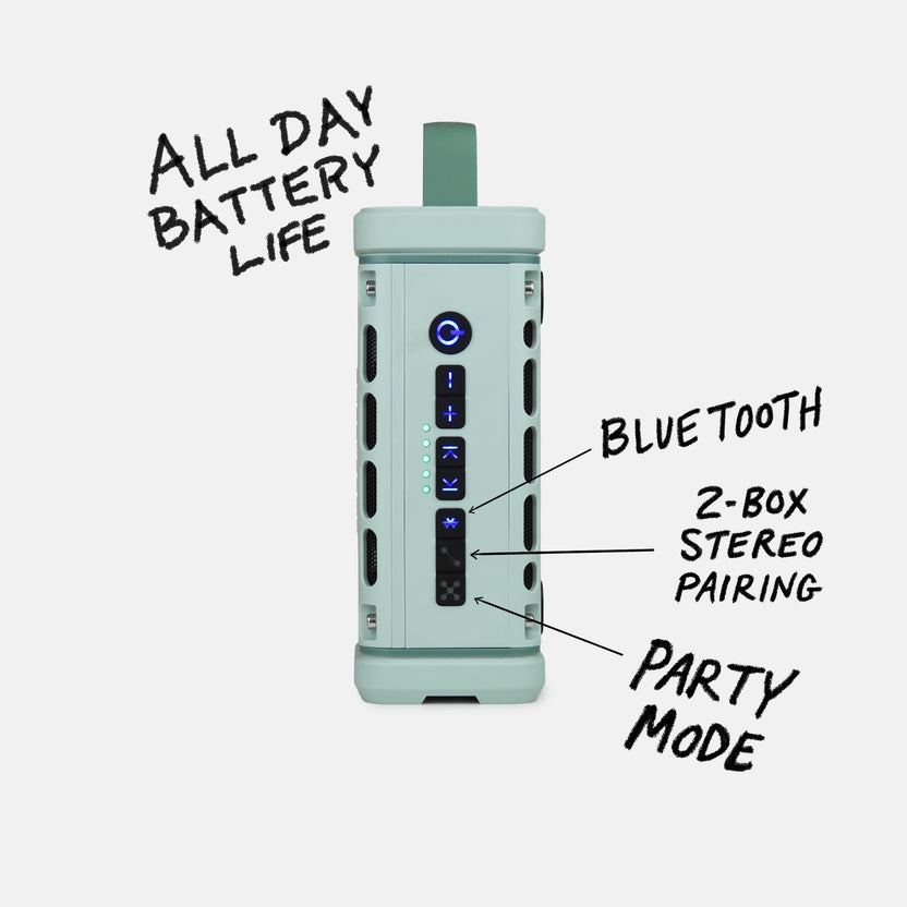 The Turtlebox Ranger: LOUD! Outdoor Waterproof Bluetooth Speaker ...