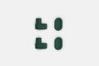 Studio photo showing the green rubber feet  on a white background #feet-color_green
